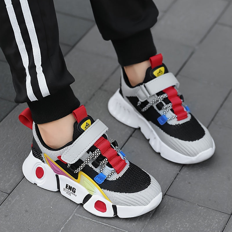 Boy's Chunky Shoes Comfy Non Slip Soft Sole Casual Sneakers
