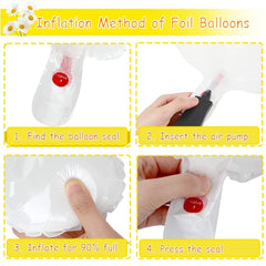 5pcs Daisy Balloon Flower Balloon Daisy Party Decorations