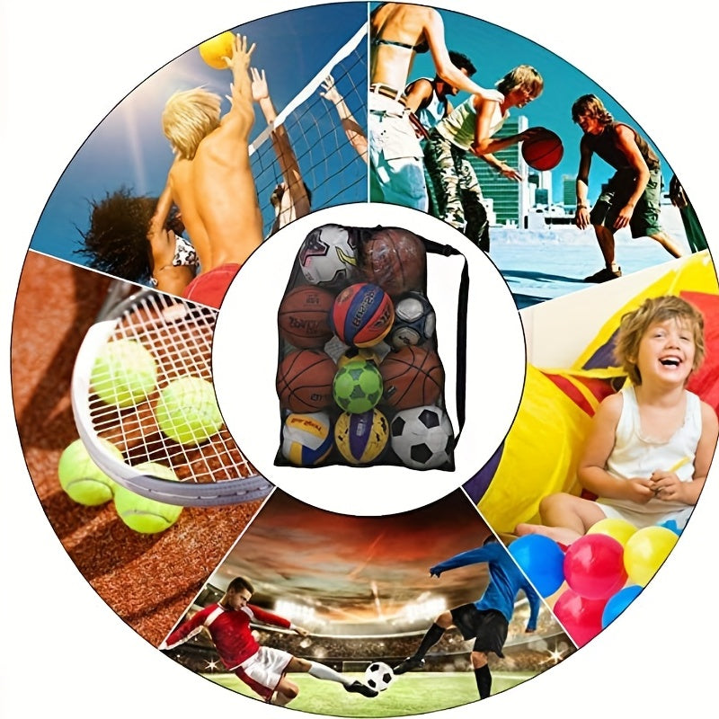 Durable Basketball Bag with Net Pocket for Outdoor Sports