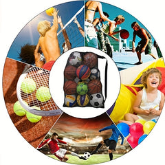 Durable Basketball Bag with Net Pocket for Outdoor Sports