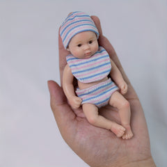 6" 15 24 cm Reborn Baby Doll Full Silicone Body Toy For Kids