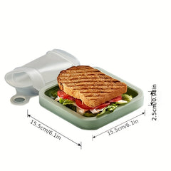 Sandwich Toast Lunch Box Leakproof Food Container for Teenagers and Workers