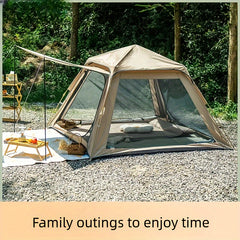 Beach Camping Tent for 2-3 Person Sun Shelters Portable Tent with Two Doors