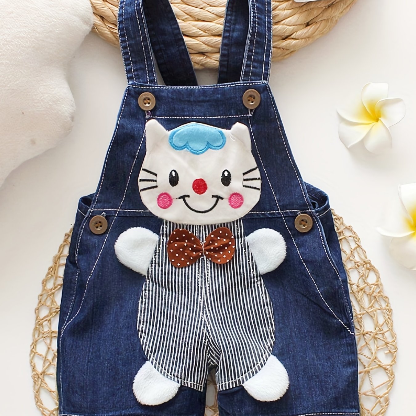 Baby Girls Cartoon Overalls Shorts for Summer