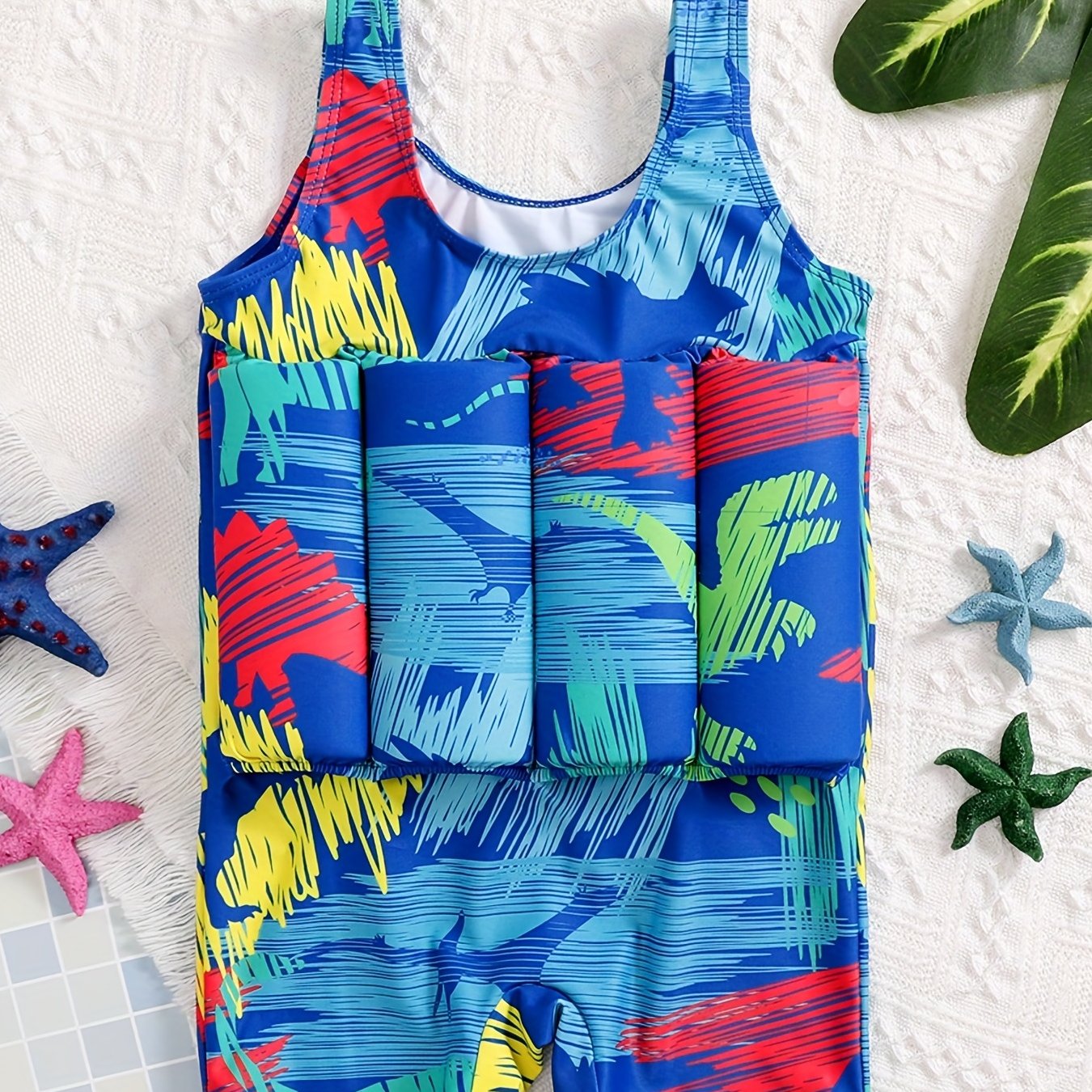 Comfy Toddler Swimwear Floating One Piece Swimsuit for Kids