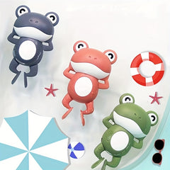 Baby Splashing Frog Toy Wind up Small Frog Swimming Bath Toy Gift