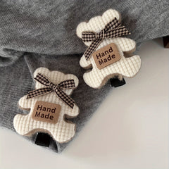 Sweet Bear Bow Hair Clip Lovely Headwear