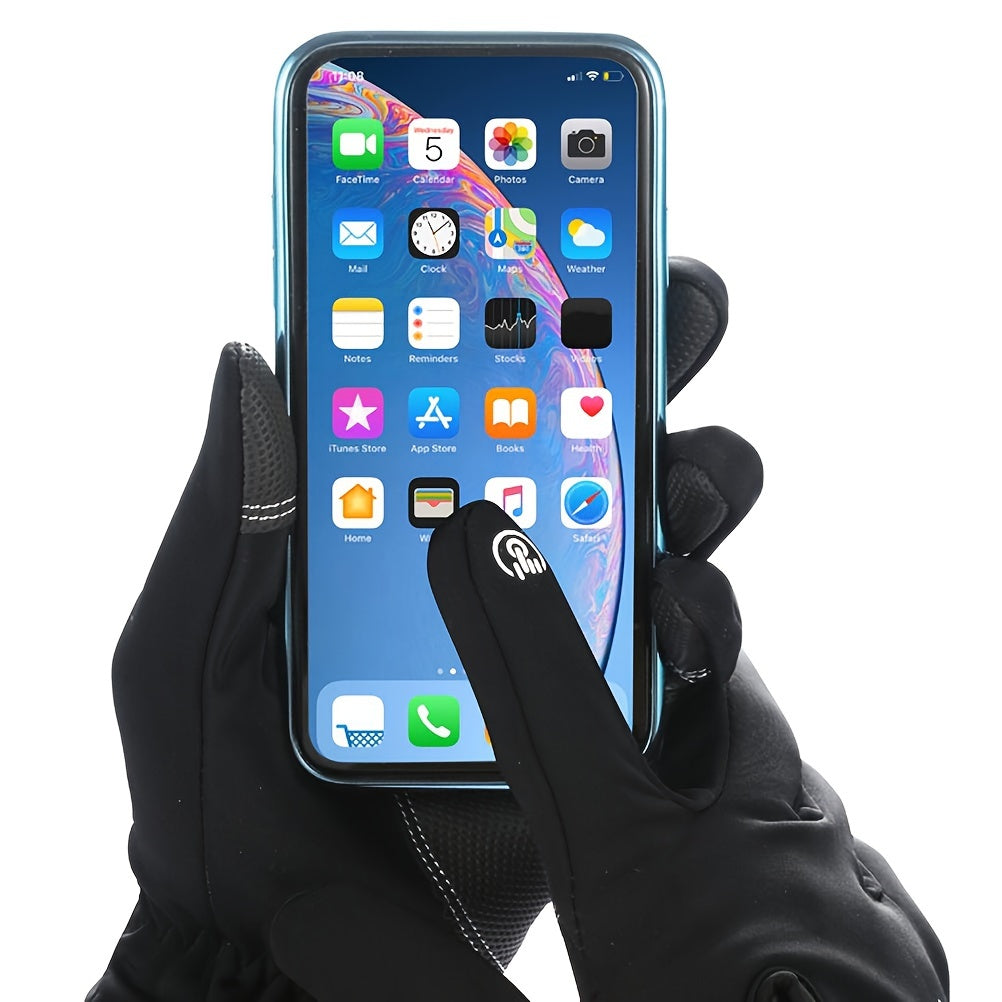 Cycling Winter Gloves Waterproof Windproof Warm Full Finger