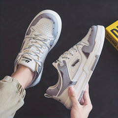 Men's Lace up Sneakers Skate Shoes With Good Grip