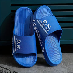 Men's Lightweight Non Slip Open Toe Quick Drying Slides