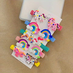 10pcs Sweet Hair Clip Baby Hair Accessories Hairpin Set