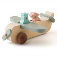 Wooden Airplane Toy for Kids - Develop Hands-On Ability