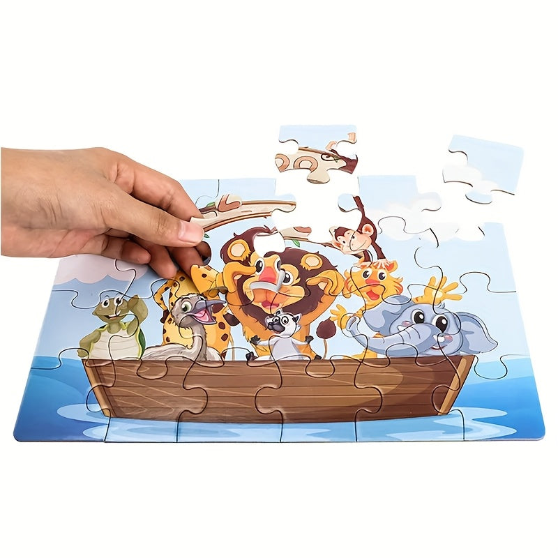 12 Boxes Cartoon Jigsaw Puzzle Insect Farm Animal Primary 24pcs
