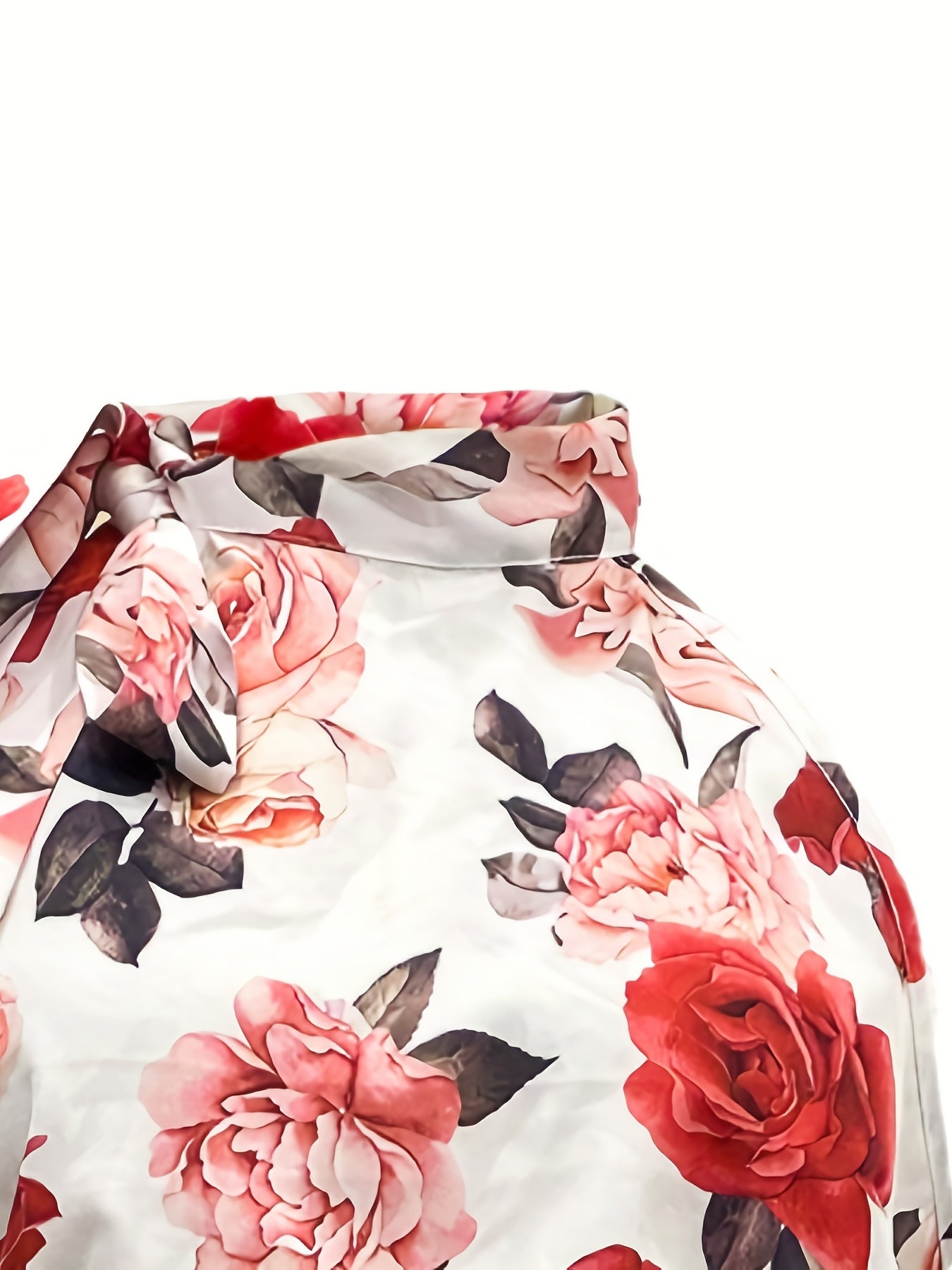 Floral Print Sleeveless Top & Solid Pants Set