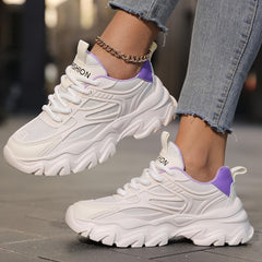 Women's Slip Resistant Chunky Sneakers Breathable Running Shoes