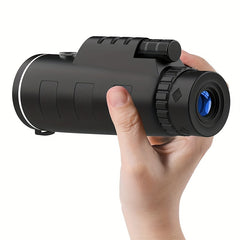 HD Monocular Telescope with Smartphone Adapter and Tripod