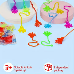 Colorful Sticky Palm Toys Elastic Rubber Climbing Toys Easy to Use