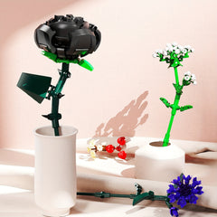 Building Blocks Bouquet Model Rose Sunflower Eternal Flowers Gift