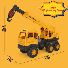 89cm Large Children's Engineering Crane Manual Operation Simulation Tool