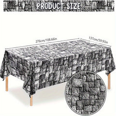Stone Wall Halloween Tablecloth 2pcs