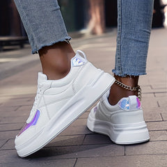 Colorful Flat Heighten Skate Shoes Casual Wear