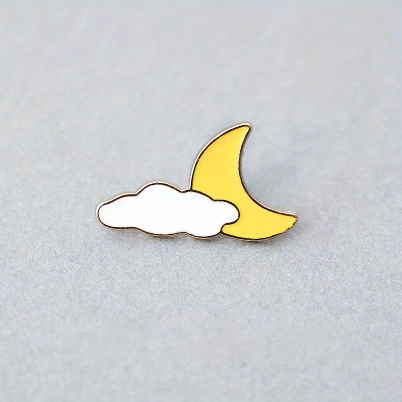 Moon Star Sky Brooch Clothing Bag Accessory
