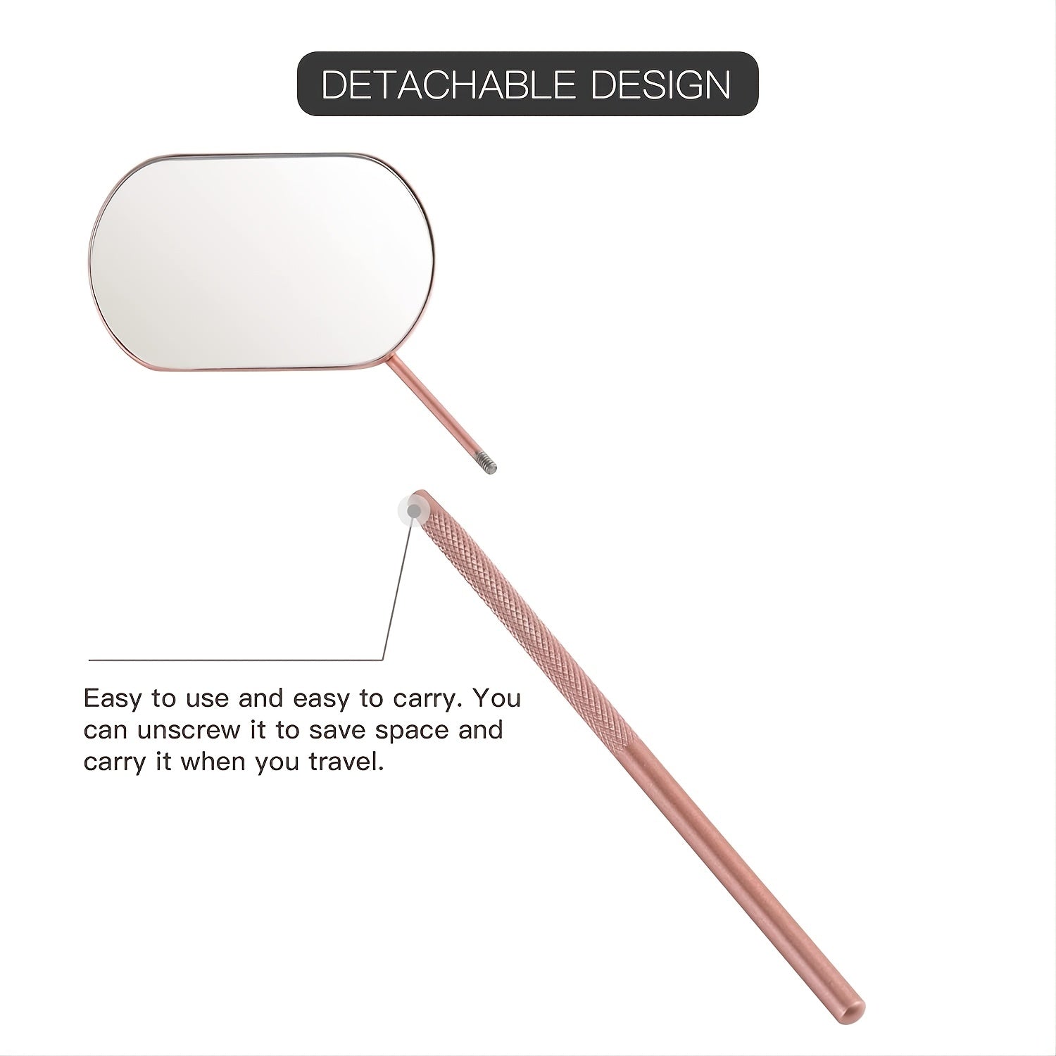 Large Makeup Mirror Eyelash Extension Checking Stainless Steel Eyelash Mirror