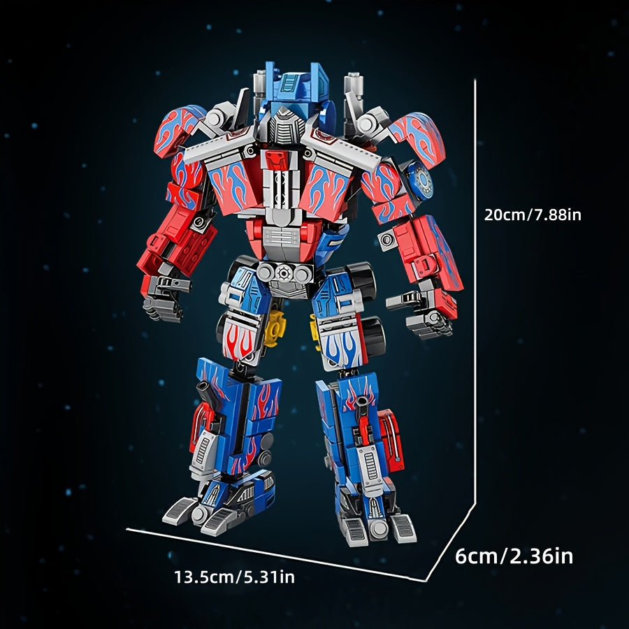 2-in-1 Transforming Robot Toy with Articulated Joints & Wheels