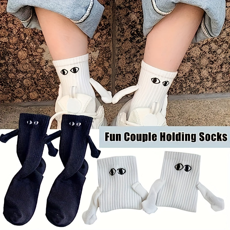 Magnetic Hands Holding Socks, Fun Socks for Couples, Parent-Child Socks