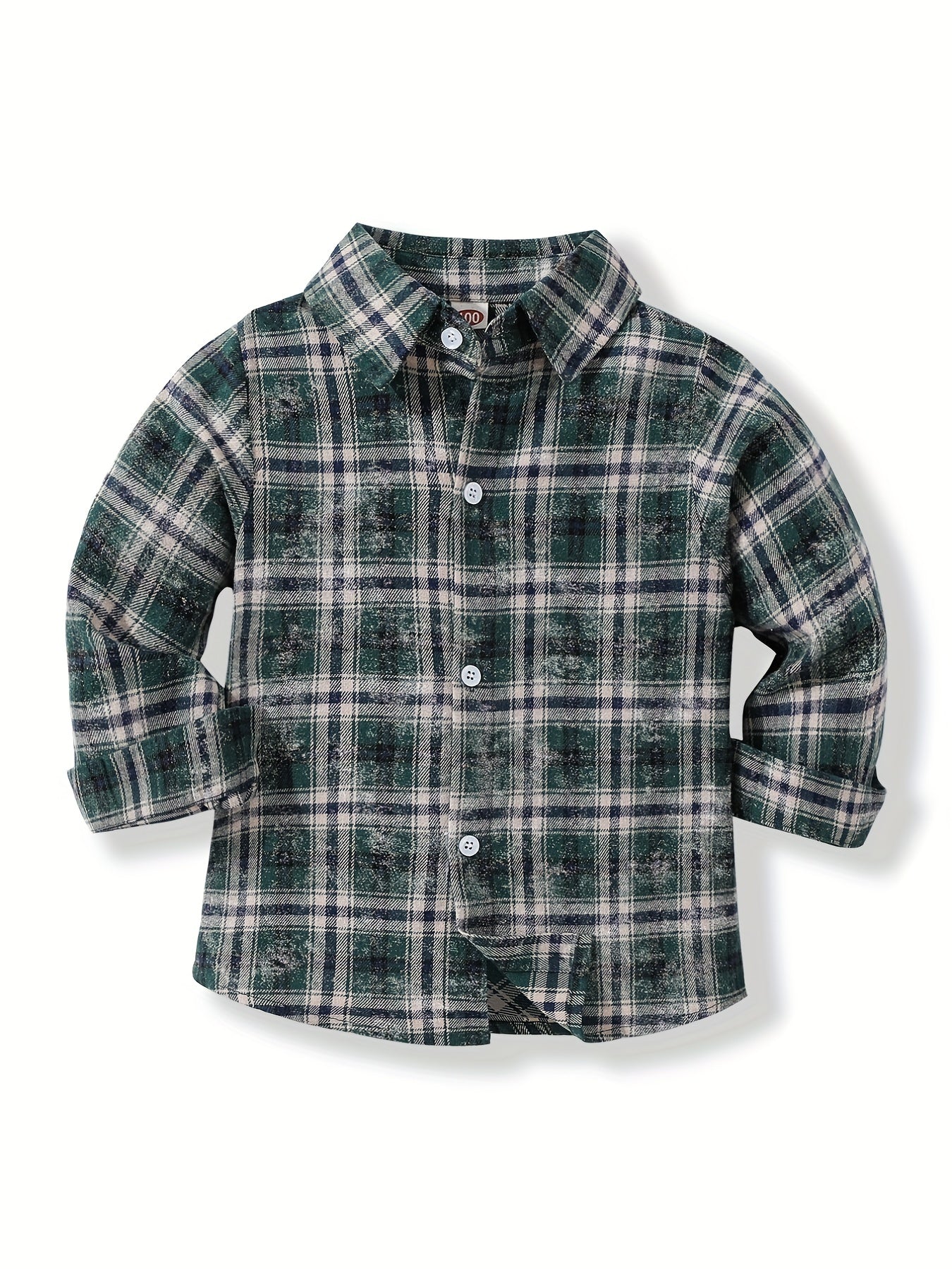 Boys Plaid Shirts Long Sleeve Button Down Tops Spring Fall Outwear