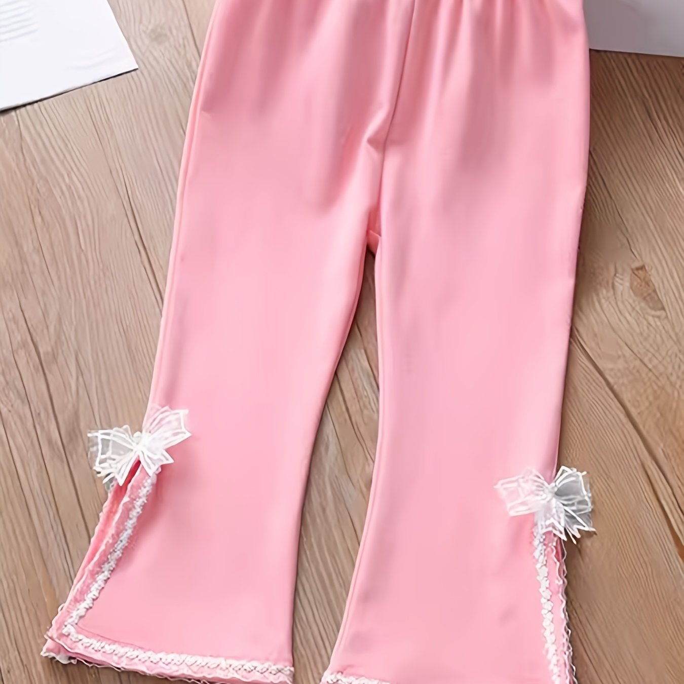 Girls' Split Edge Bell Bottom Pants for Spring and Autumn