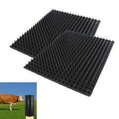 2 Pack Equine Bovine Massage Brush Kit Soft Touch Itch Post Pad