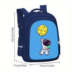 Astronaut Cartoon Schoolbag for Students 5-12