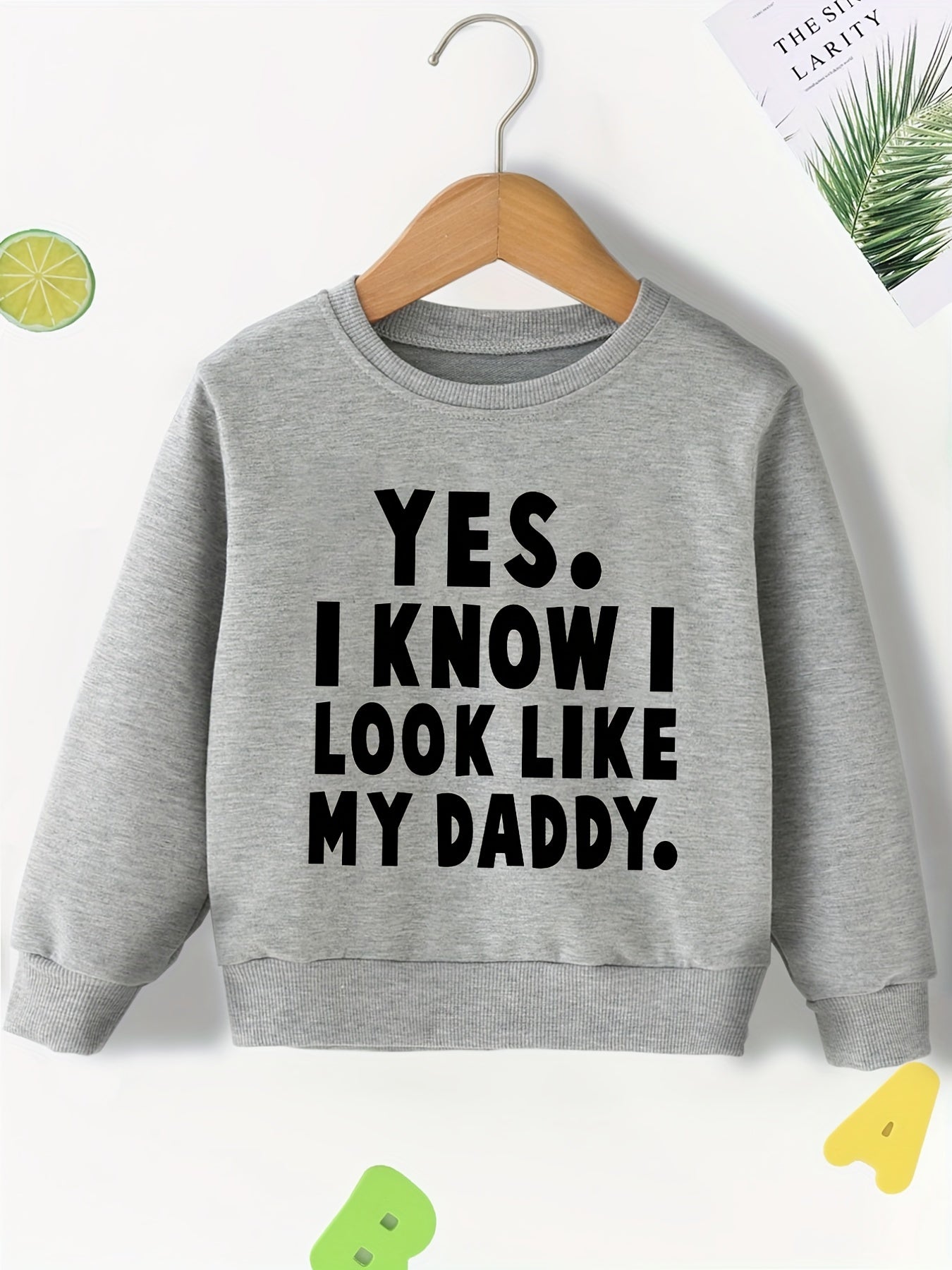 Baby Boys Letter Graphic Sweatshirt Top Kids Clothes