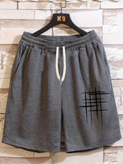 Men's Glitter Drawstring Shorts for Summer