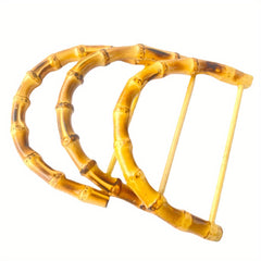 Bamboo Simulated Satchel Bag Strap U Shaped DIY Travel Accessories