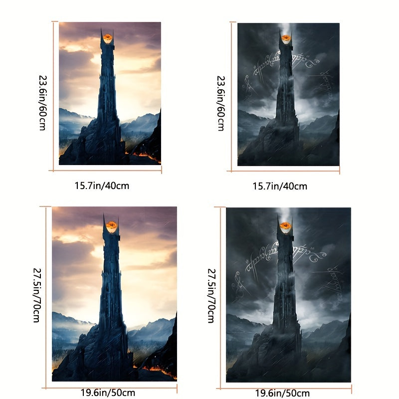 2pcs Movie Scene Poster Home Decor Wall Canvas Painting