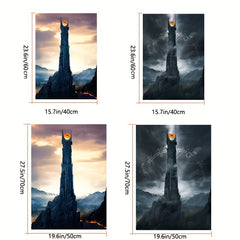 2pcs Movie Scene Poster Home Decor Wall Canvas Painting