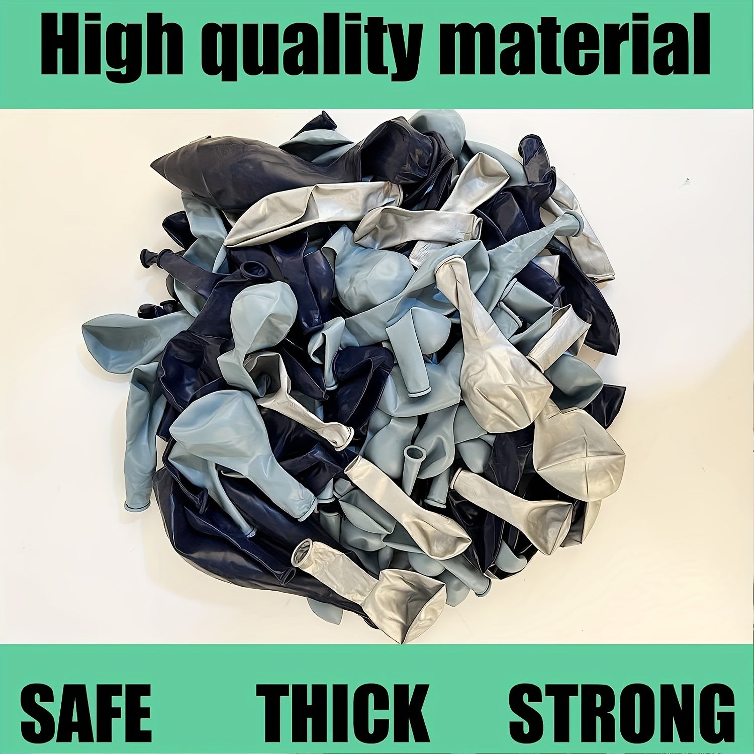 134pcs Navy Ice Dusty Balloon Arch Kit Silver Birthday Graduation Party Decor