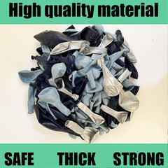 134pcs Navy Ice Dusty Balloon Arch Kit Silver Birthday Graduation Party Decor