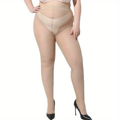 Solid High Waist Tights for Daily Wear
