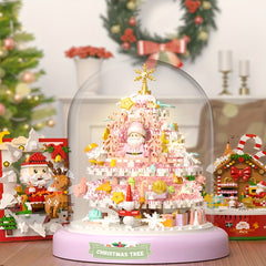 Christmas Building Blocks Compatible Puzzle Santa Claus Snow