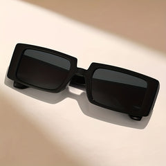 Retro Rectangle Sunglasses 90s Vintage Summer Sun UV400 Protection