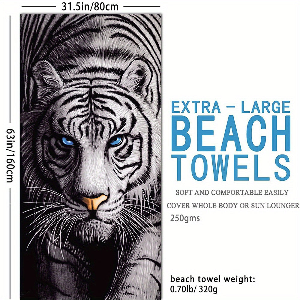 Cartoon Animal Beach Towel 70.8 x 35.4