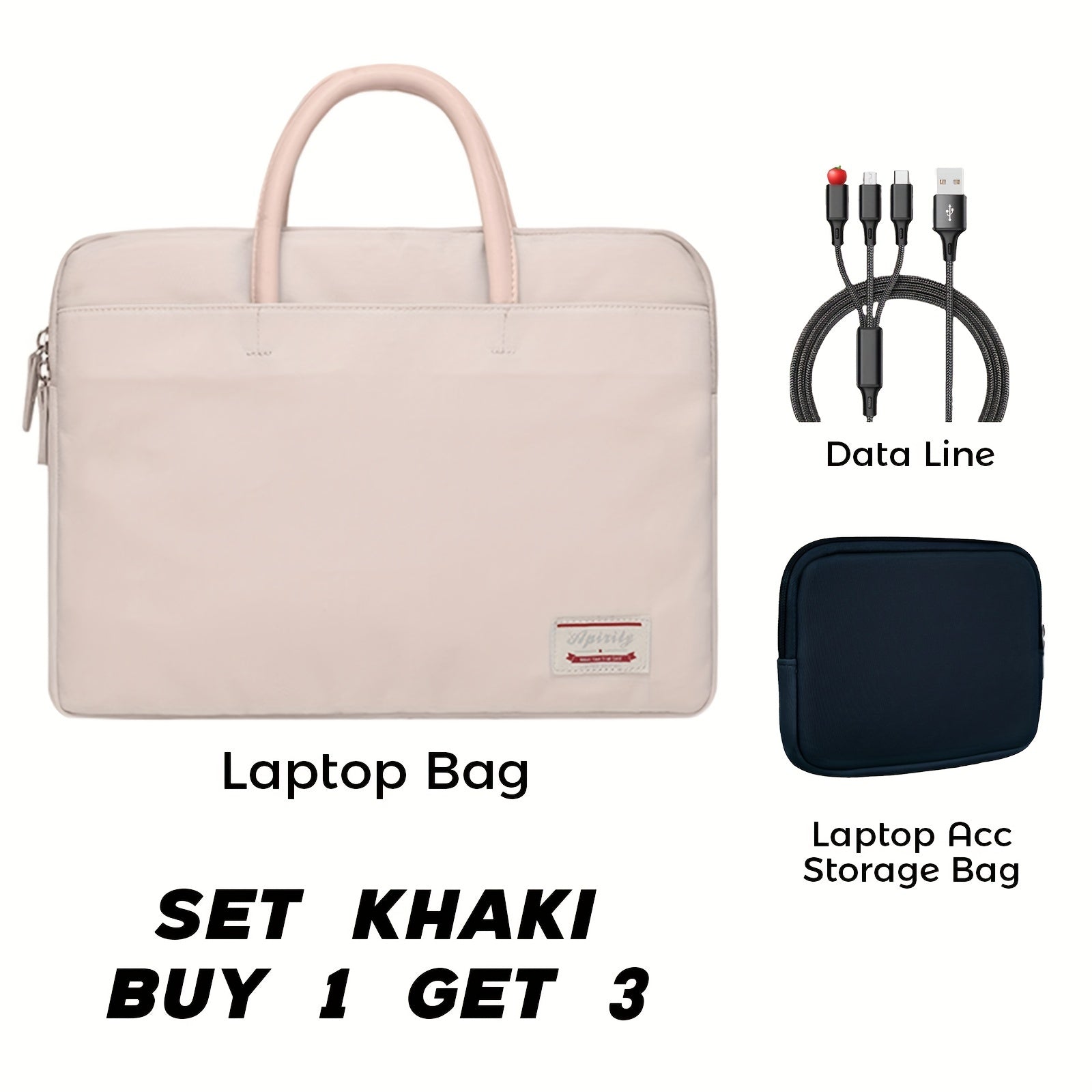 15.6 inch Laptop Bag Waterproof & Shockproof Faux Leather
