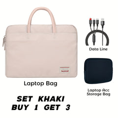 15.6 inch Laptop Bag Waterproof & Shockproof Faux Leather
