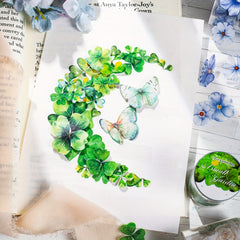 Small Garden Flower Collage Tape, 2m