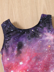 Toddler Girls Starry Graphic Swimsuit Romper