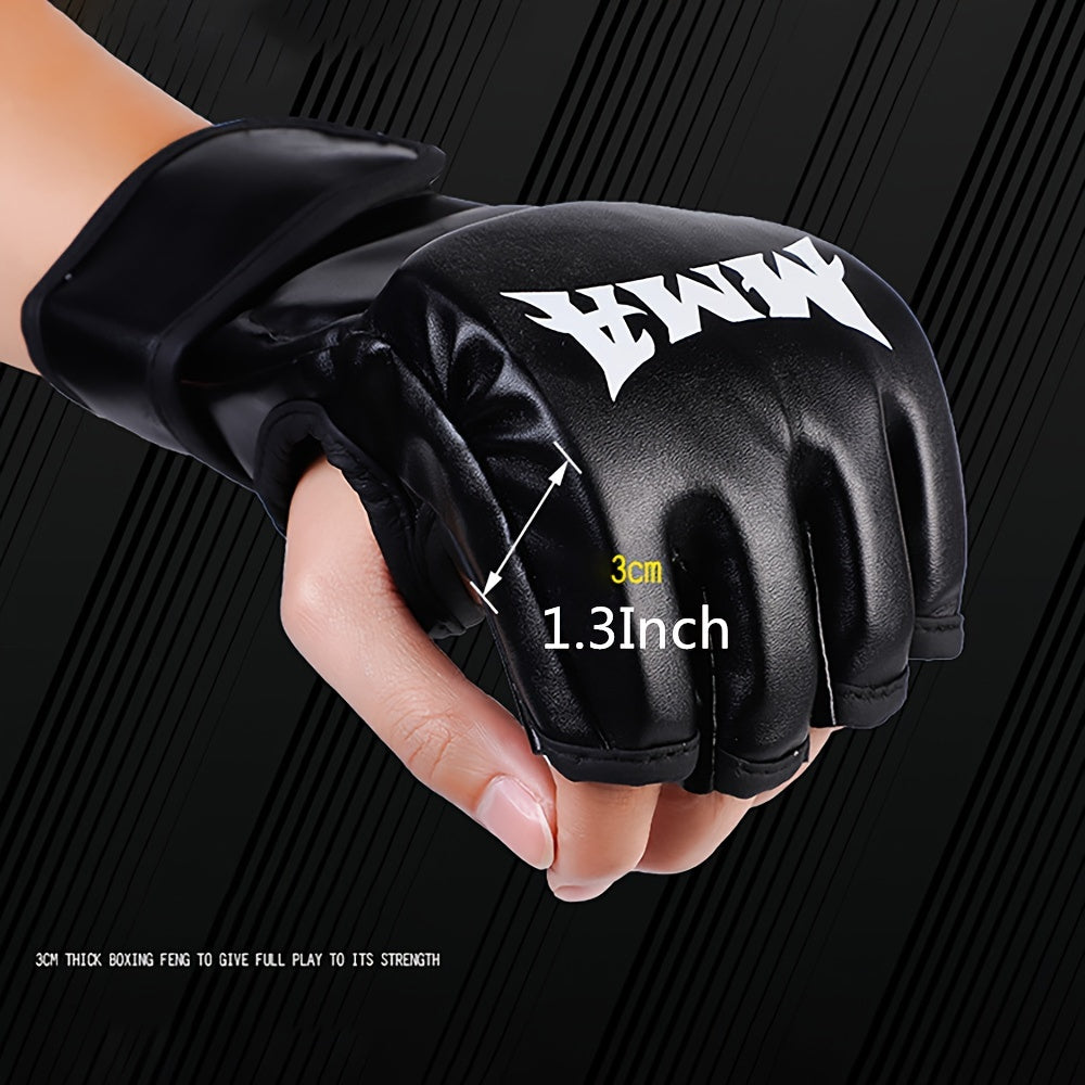 Boxing Gloves Half Finger MMA Fighting Gloves Thickened Gloves