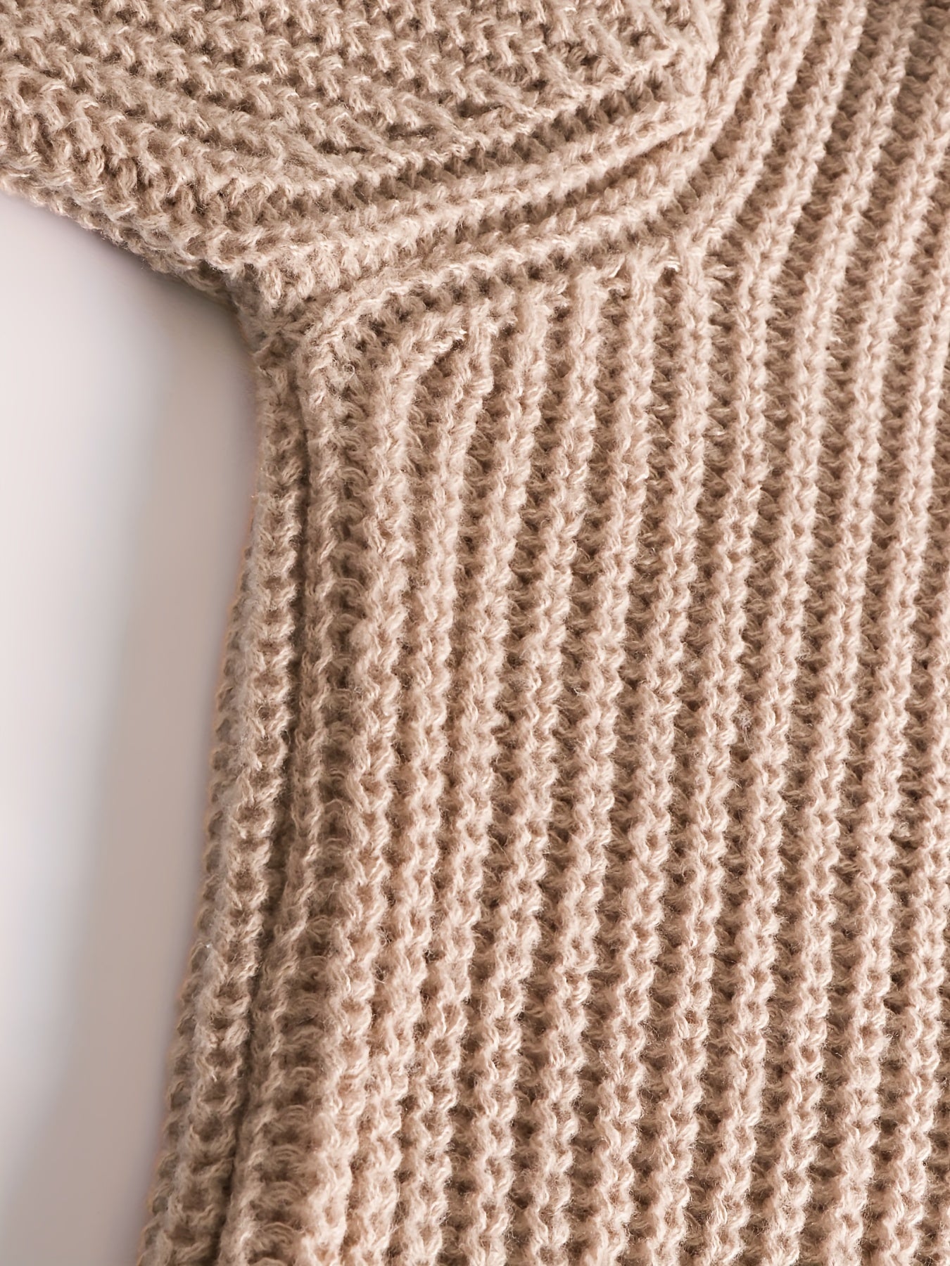 Solid Long Sleeve Turtle Neck Sweater Dress